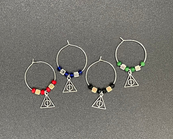 Wizard House Wine Charms