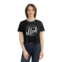 Let's Get Elfed Up - Women's Flowy Cropped Tee