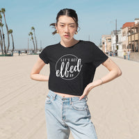 Let's Get Elfed Up - Women's Flowy Cropped Tee