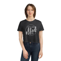 Let's Get Elfed Up - Women's Flowy Cropped Tee